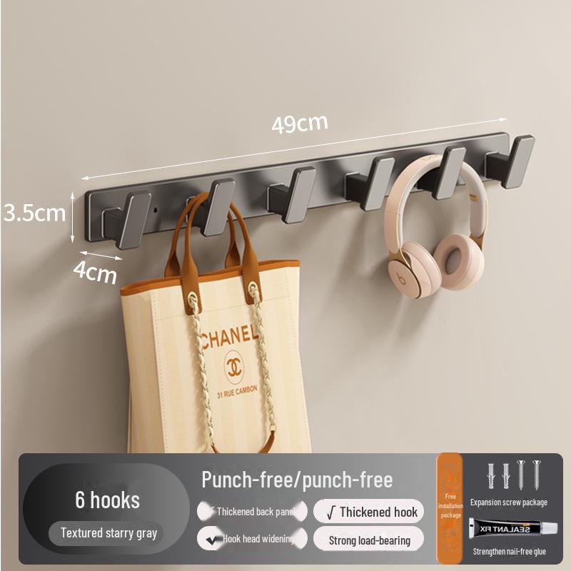 Крепкий настенный крючок для кухни и ванной комнаты - настенная и дверная вешалка без проколов для одежды