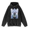 Heavyweight 440g Washed Vintage Naruto Anime Hoodie Men Streetwear Cotton Sweatshirt