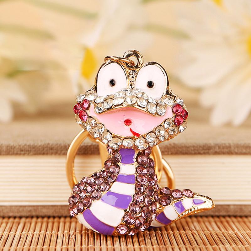 Творческая новинка, милый брелок в виде змеи со знаком зодиака, мультяшное животное, брелок, изысканный рюкзак, украшения, аксессуары, подарки