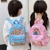 Cartoon Printed Capybara Backpack Children Schoolbag Fashion Leisure Bag Travel