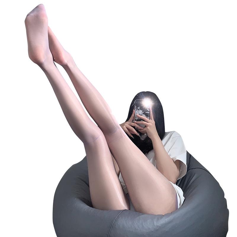 Сексуальные маслянистые чулки женские черные шелковые маслянистые носки шелковистые гладкие открытые снаряжение униформа весело легко порвать искушение