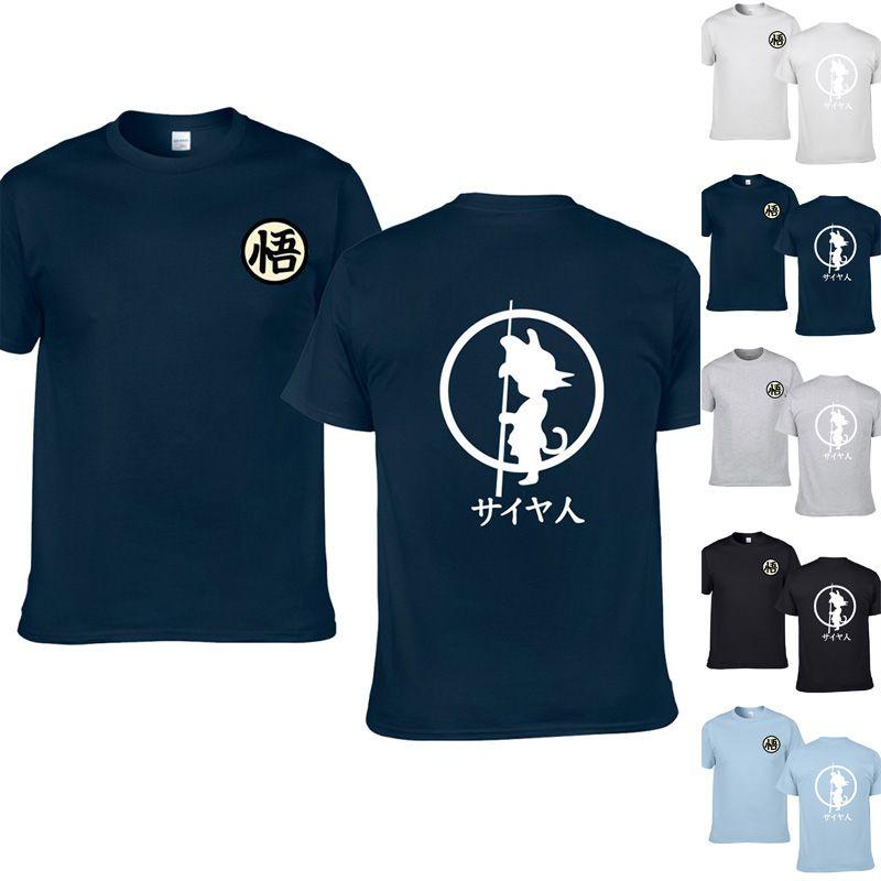 Классическая белая футболка для мужчин и женщин с графическим 3D-принтом аниме Dragon Ball