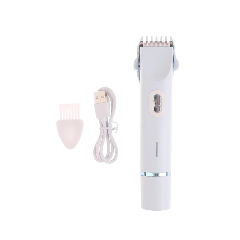 Женские электрические бритвы 2 в 1 с двумя головками, безболезненный триммер для бикини, влажный и сухой, для женщин, лобковые волосы, съемная головка, электробритва