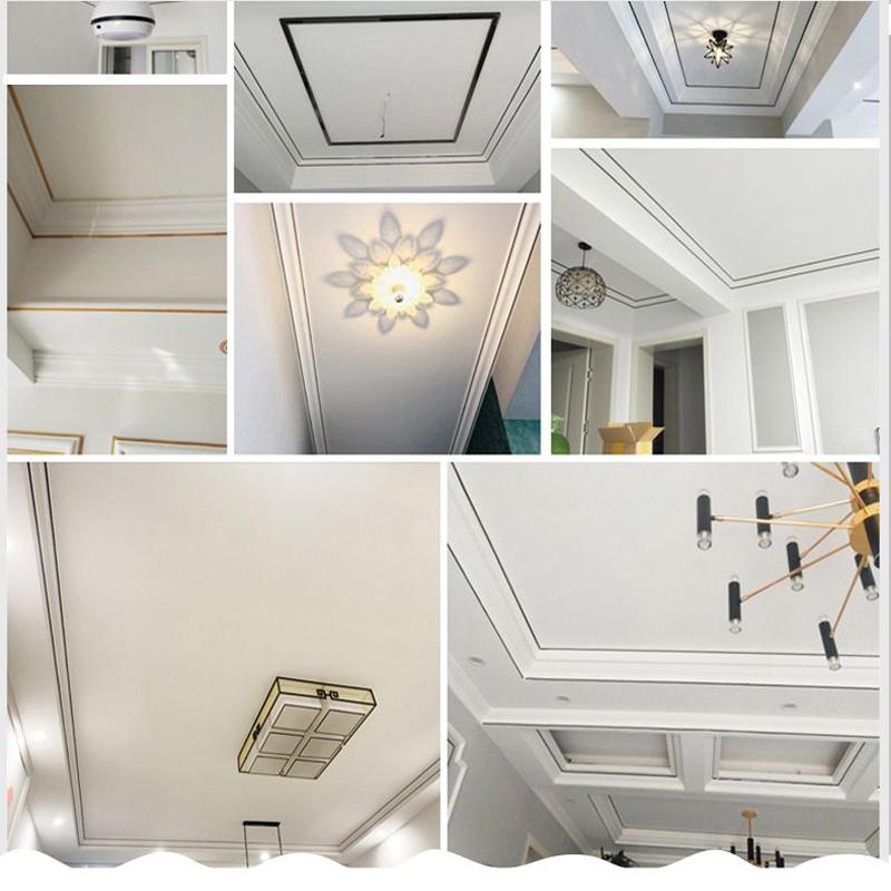 5M Gold Tape Mirror Wall Sticker PVC Tile Gap Tape For Ceiling Background Wall Decor Line Decal Furniture Edge Banding Strip