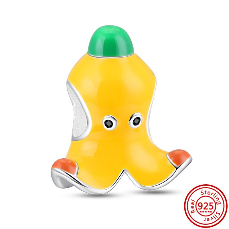 Новый 925 Серебряный Золотой Замок Ключ Пчела Солнечный Замок Красное Пламя Тонкие Бусины Подходит Оригинальный 925 Браслет Подвески DIY Изготовление Ювелирных Изделий