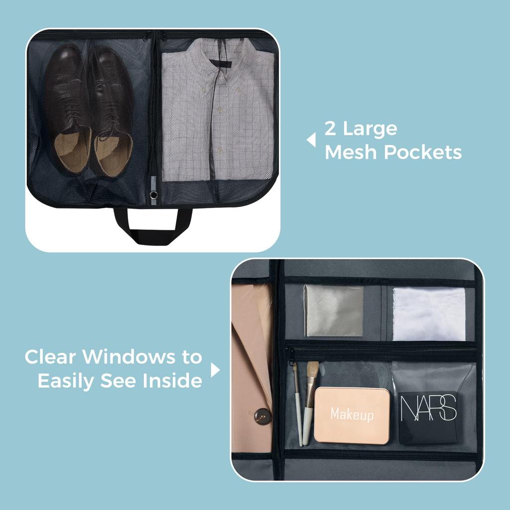 Pack All Garment Suit Prevents Water Suit Dress Carry Garment Ceremonial Business Job Gray Bag, Storage, Deformation, Lightweight, Dustproof,