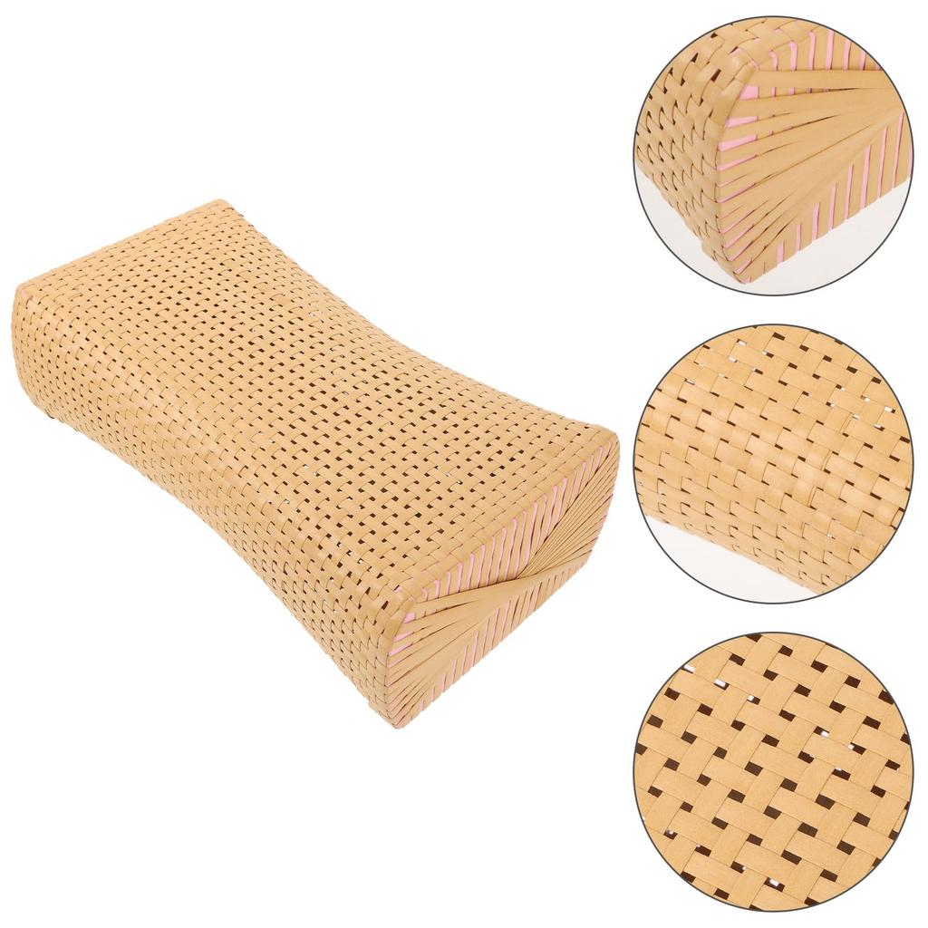 Gogogmee Imitation Bamboo Mat Pillow, Easy-to-Use Rattan Pillow for Cervical Support, Perfect Gift