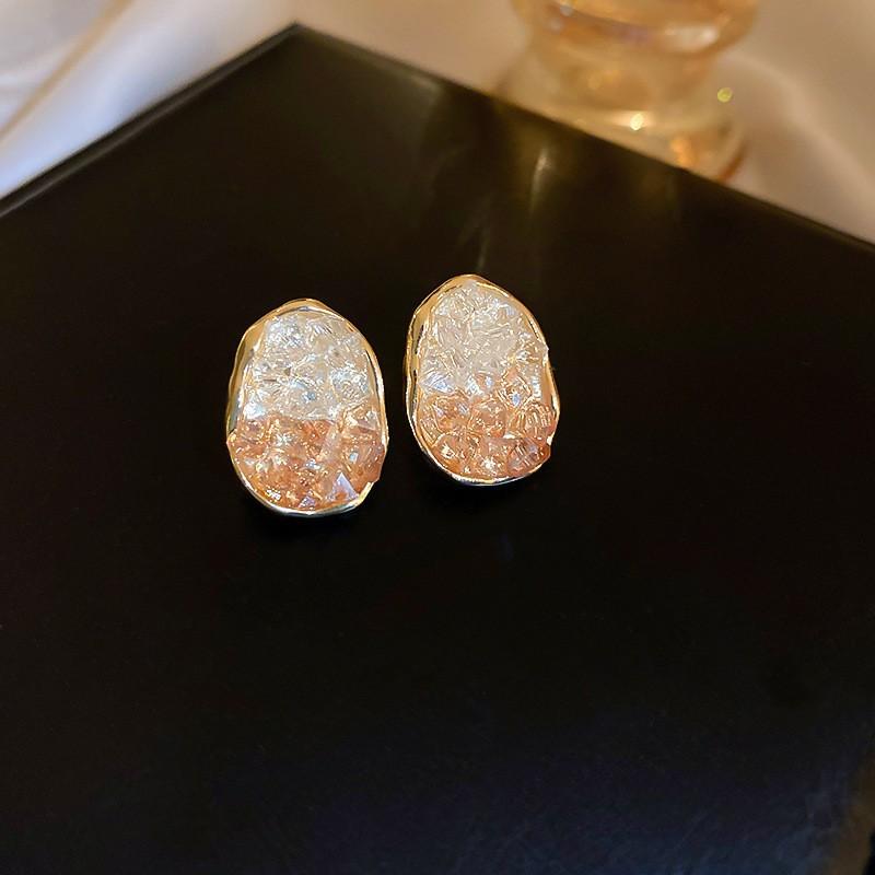 Женские серьги GemChic, модные серьги-гвоздики с иглами, градиентные серьги с имитацией драгоценных камней, высококачественные серьги, изысканные ювелирные изделия на день рождения, Рождество, подарок