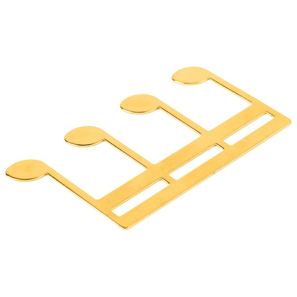Music Book Clip Metal Portable Book Page Holder Clip for Piano Guitar Sheet Music Stand Gold