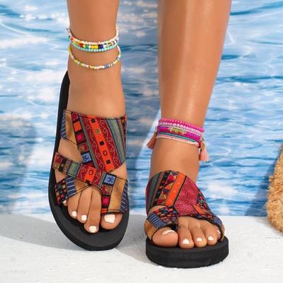Женские дышащие сандалии Сандалии на плоской подошве Тапочки с открытым носком Повседневные летние сандалии для отдыха на открытом воздухе