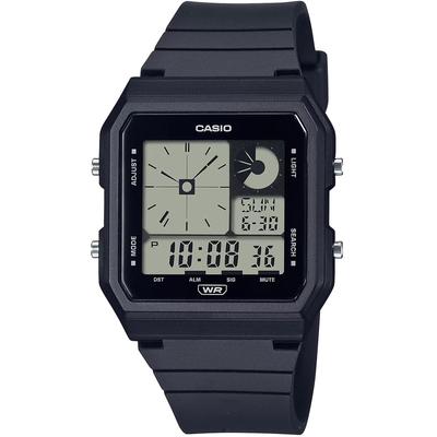 Стандартные аналого-цифровые часы LF-20W-1A Унисекс Черные (Импортный)