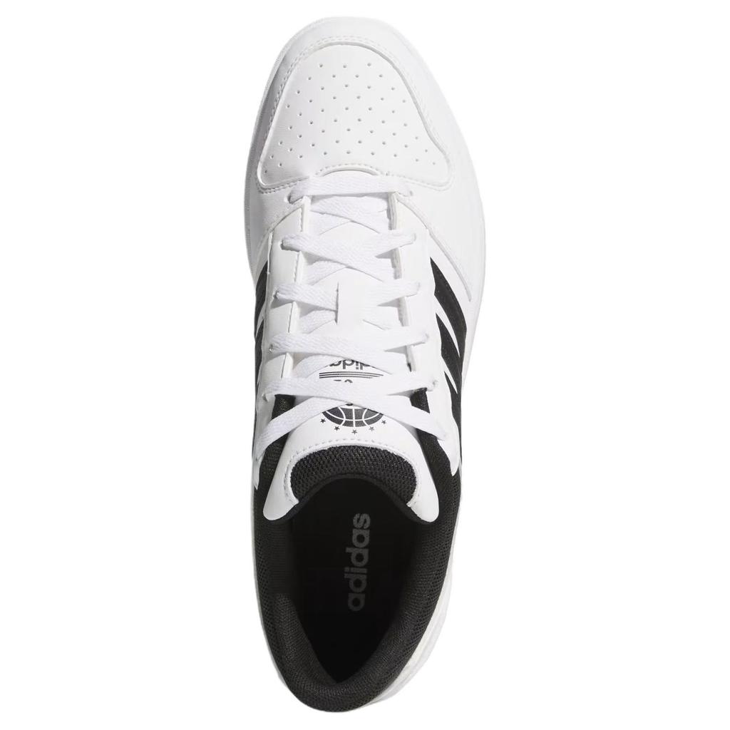 adidas HOOPS Дышащие Скейтбордические Кроссовки Унисекс Белый Черный KI1057