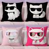Милый крутой кот в солнцезащитных очках Наволочка Наволочка Ультрамягкая Приятная к коже ткань Комфорт как облако и Скрытая молния