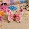 Relaxing Craft Projects 3D Beaded Butterfly Kit, Tiny Animal DIY Handmade Art Set Kit For Adults with Instruction, Cute 4-Pack Butterflies Beadwork