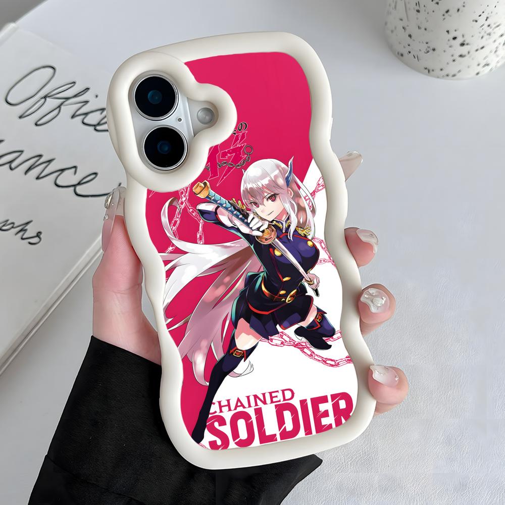 Mato seihei no slave Uzen Kyouka Чехол для телефона для iPhone 17 16 15 14 13 12 11 Air Pro Max Plus Волнистый край ТПУ Цветная крышка Роскошный