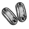 2pcs Set White 12V LED Car Side Marker Tail Light 24V Trailer Truck Lamp