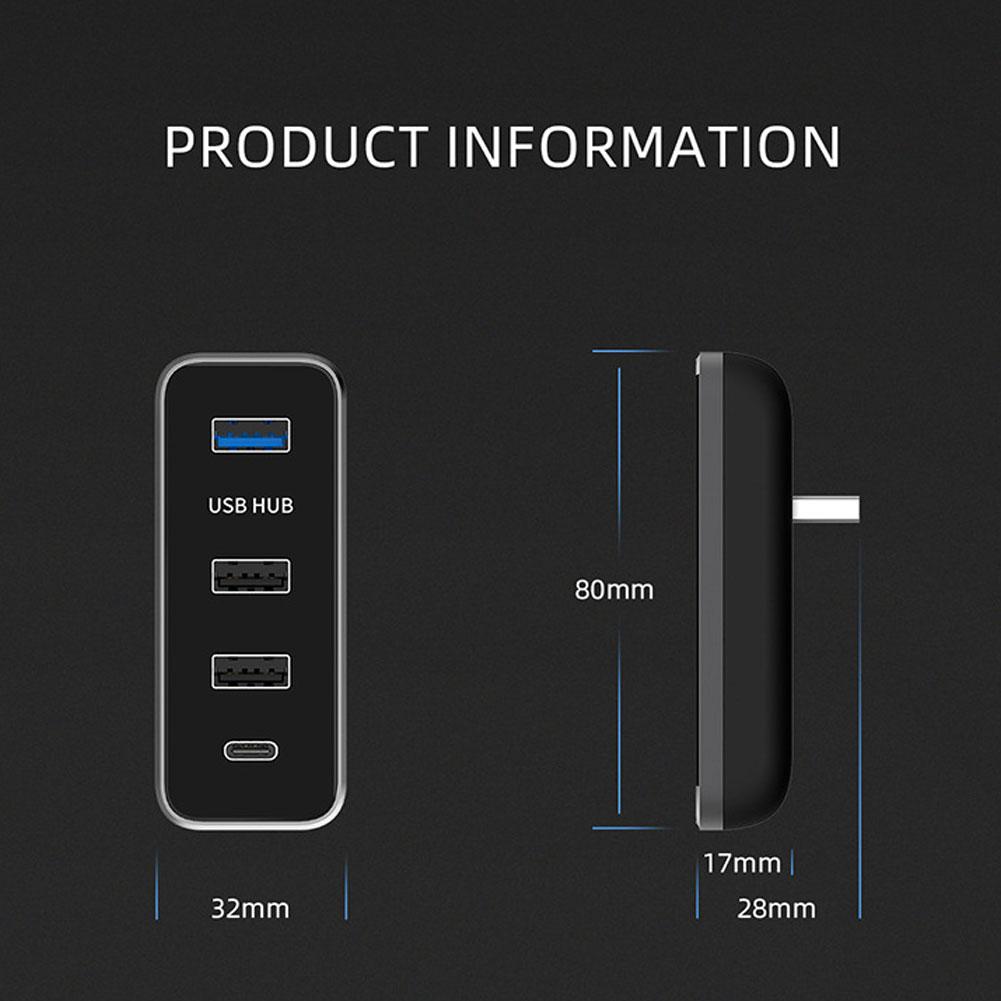 Быстрое зарядное устройство Расширение Подходит для Tesla Y Перчаточный ящик HUB Док-конвертер Концентратор Автомобильное зарядное устройство Конвертер Концентратор
