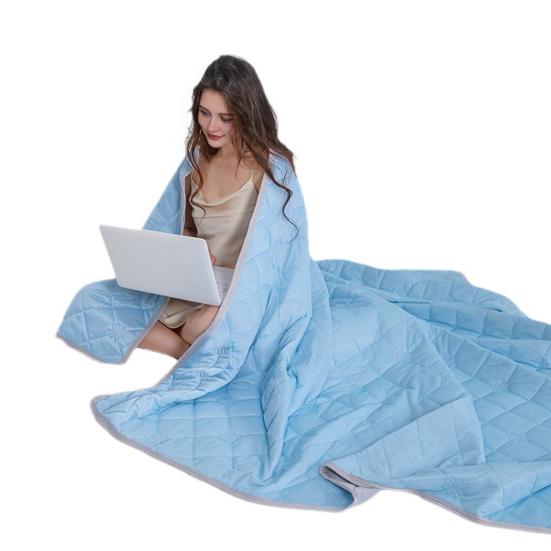 Охлаждающее одеяло Летнее одеяло Легкое Охлаждающие волокна Дышащее Тонкое Двустороннее Самоохлаждающееся Одеяло для сна для жарких ночей Спальня Путешествия