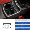 Carbon Fiber Cup Holder Panel Trim Cover Decor for Dodge Charger 2015-