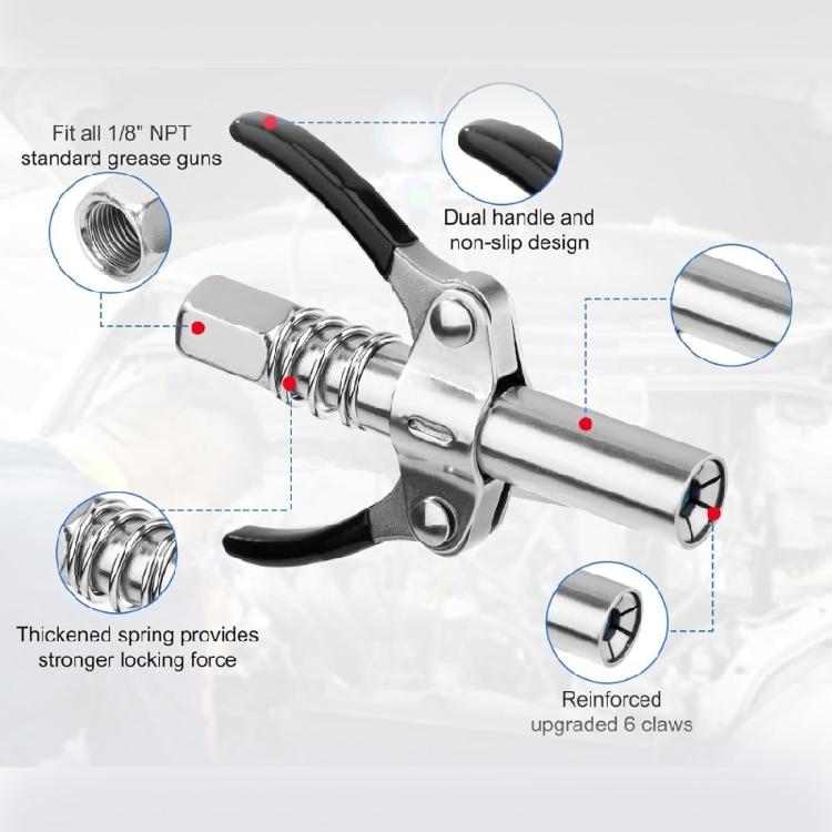 Grease Dispensing Injection Tool, 90 Degree Needle Nozzle Coupler for Mechanical Fittings Workshop Use Hard Reach Areas