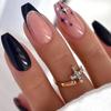 Wearable Manicure Coffin Fake Nails Faux Fingernails Nail Tips Fashion Ballerina False Nail  Girl