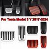 Алюминиевая накладка на педали тормоза и акселератора для Tesla Model 3 Highland/Model Y (2023-2025) Легкая установка Антискользящие накладки на ножки Премиум