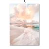 Wall Art Print Calm Beach Waves Raft Road Turtle Shells Reed Canvas Painting Nordic Poster Decoration Pictures For Living Room