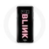 Case for Samsung Galaxy S8 Blink Fandom Blackpink Logo Pink Black Background