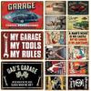 Garage Metal Sign House Plaque Metal Poster Tin Sign Plate Wall Posters Vintage Retro Aesthetic Room Decor Wall Art Decoration
