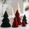 2 штуки рождественского украшения оригами рождественская елка предметы интерьера настольный праздничная атмосфера декоративный реквизит