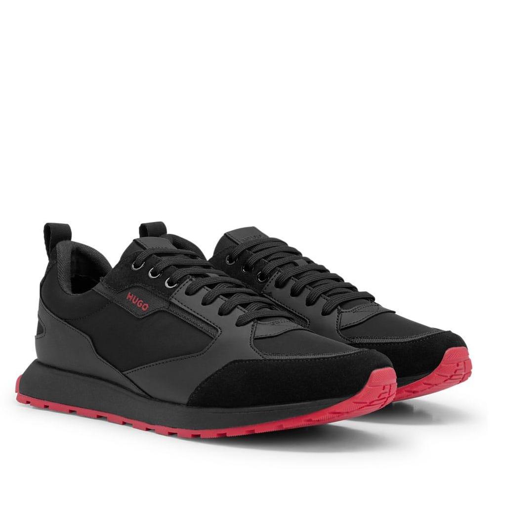 Hugo Mens Icelin Suede Panel Running Trainers