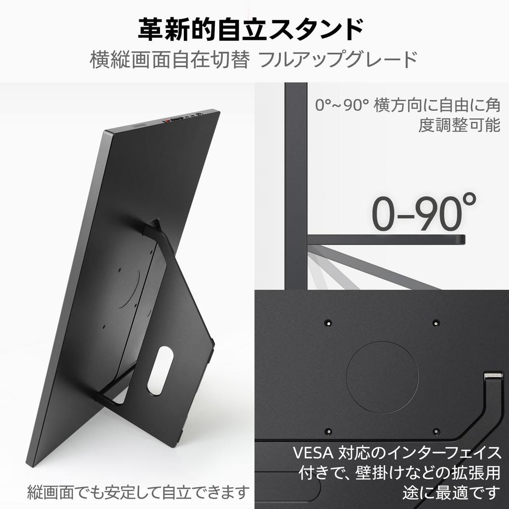 Intehill Mobile Monitor Inch 4K X P3 Wide Color Gamut 4K Touch Panel with Support Stylus Support Pressure 500 Nits High Brightness Mobile Monitor