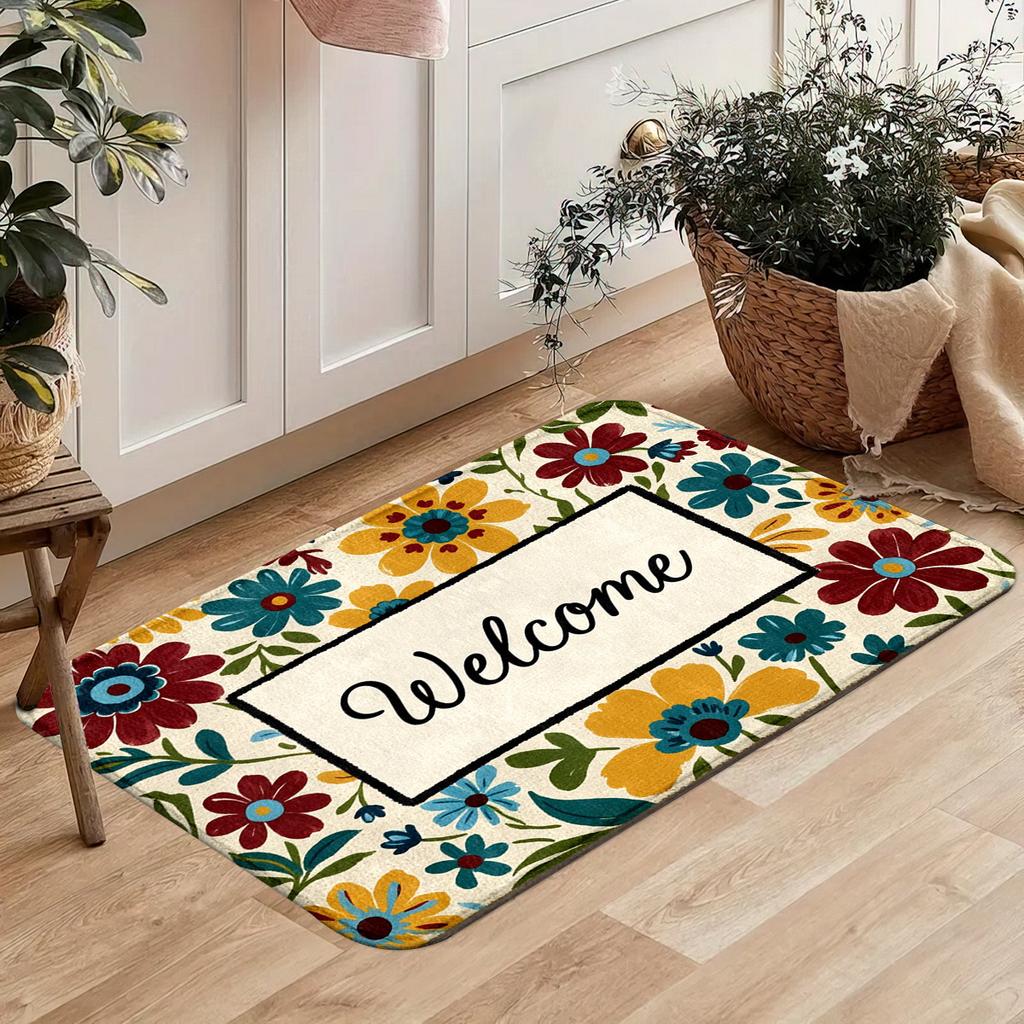 Pastoral Light Luxury Bathroom Bathroom Bathroom General Floor Mat, Study Floor Carpet, Easy To Take Care of Entrance Small Rug