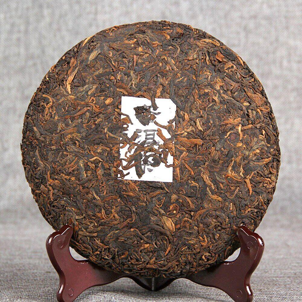 2017 Старое дерево, чистый материал, спелый чай пуэр, Исландия, чай пуэр с золотыми бутонами, 357 г