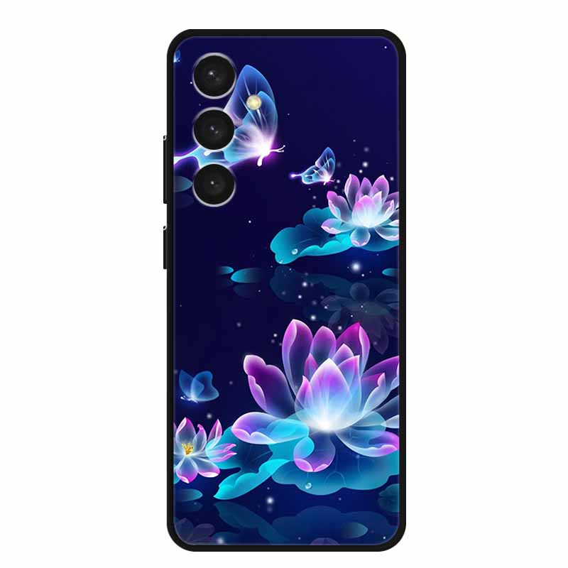 For Samsung S24 Plus Phone Case S24Plus Black Silicone Soft Back Cover Case For Samsung Galaxy S24 Plus Case S 24 Plus Funda Bag