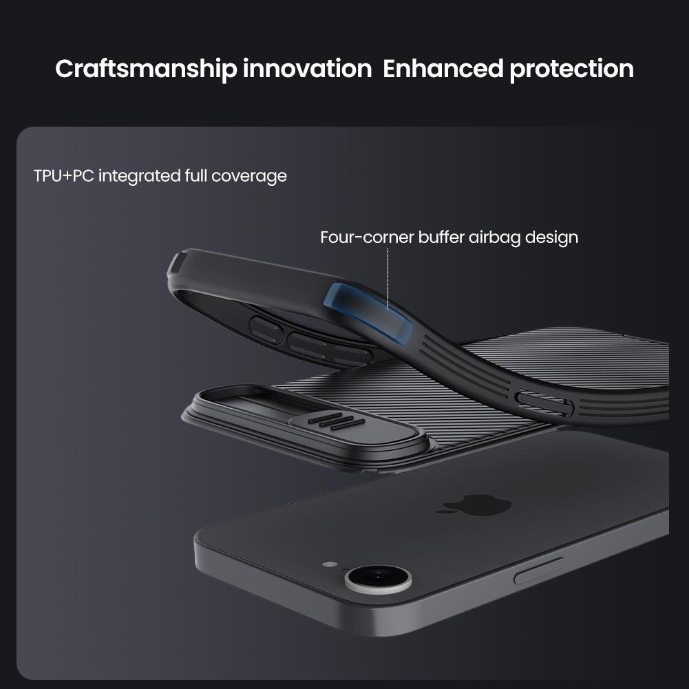 Для iPhone 17e / 16e Чехол Nillkin Camshield Pro Сдвижная крышка для камеры Бампер Защита камеры сдвижной крышкой Задняя крышка Для iPhone 16e