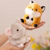 Hamster Pig Cow Plush Keychain Elephant Pig Rabbit Doll Plush Keyring  Schoolbag Ornaments