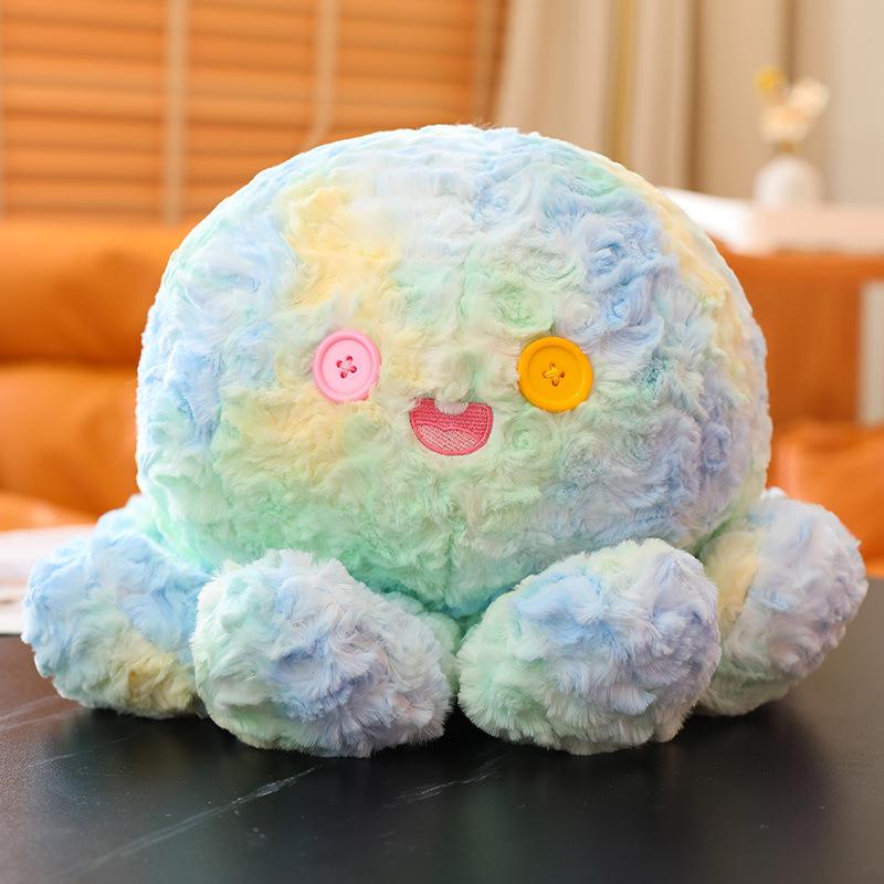 Tie-Dye Colorful Octopus Plush Toy Doll Cute Octopus Doll Children Hug Sleeping Doll For Girl