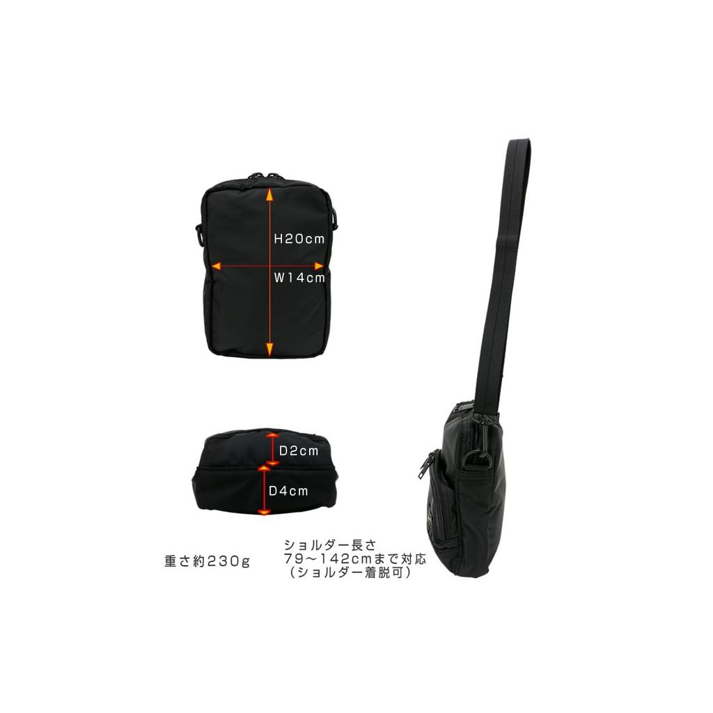 Сумка Porter Flash Vertical Mini Shoulder B6 для мужчин и женщин, Размер, (черный)