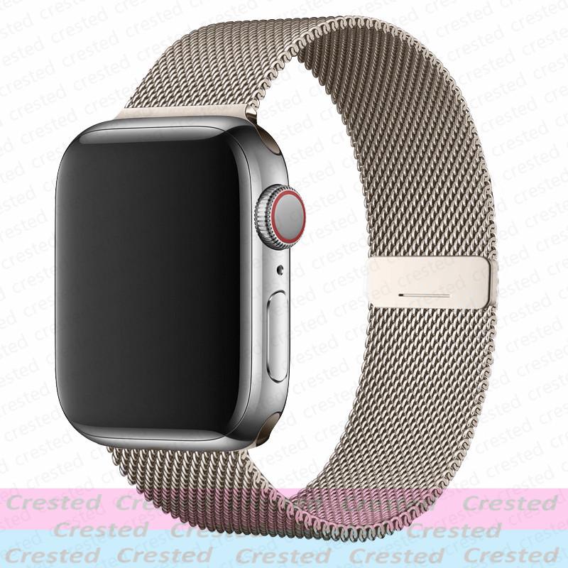 Миланская петля Ремешок Для Apple Watch Ремешок 44мм 40мм 45мм 41мм 49мм 42мм 38мм correa bracelet iWatch серия 3 6 se 7 8 9 5 ultra 2