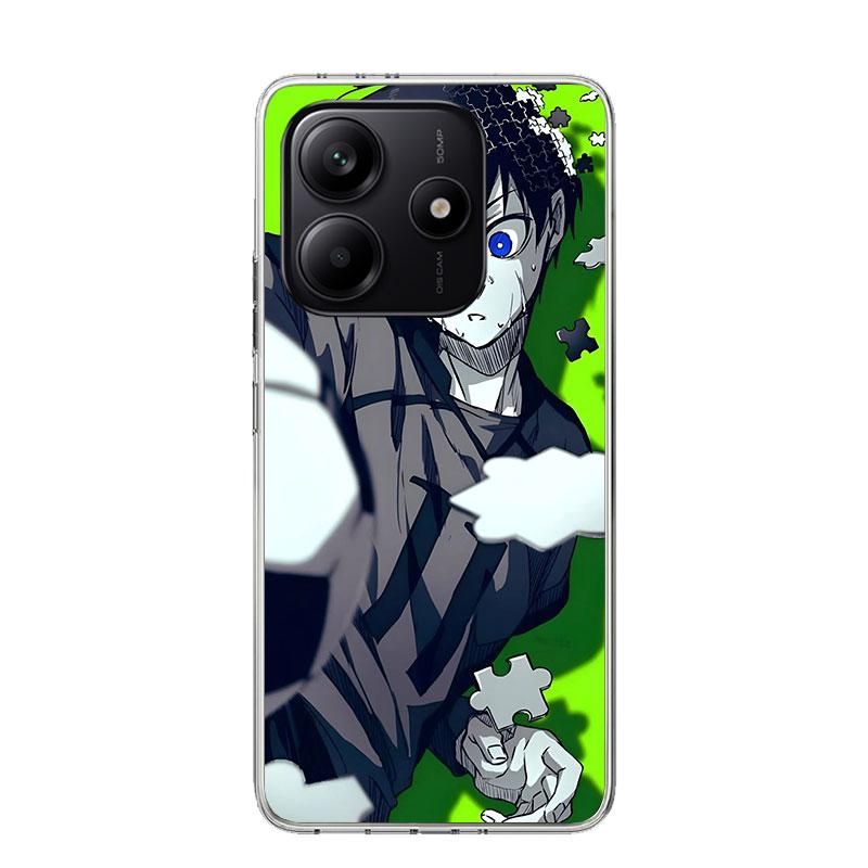 Blue Lock Isagi Yoichi Phone Case For Xiaomi Redmi Note 13 14 15 Pro Plus 12S 12 14S 11S 11E 10 10S 11 11T 5G 4G Cover Coque Red