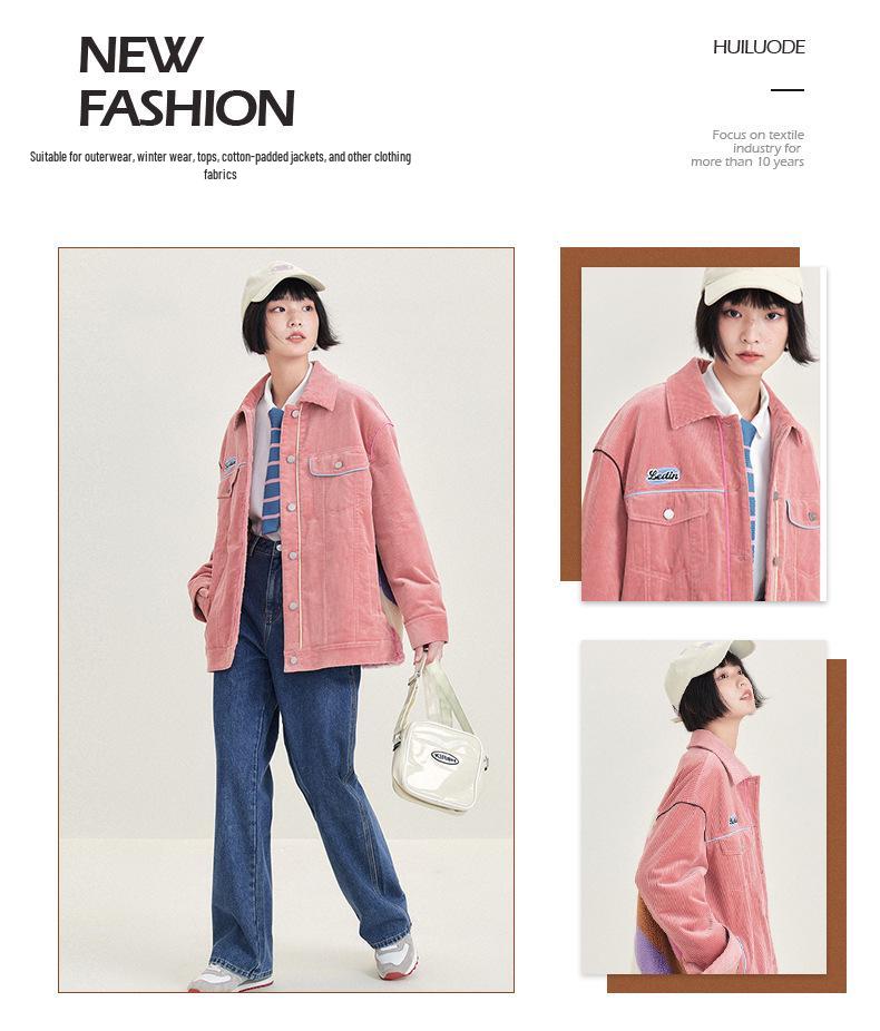 Европейский Хлопковый Вельвет и Стрейч Трикотажный Вельвет: 8-рубчиковая микрофибровая полосатая ткань