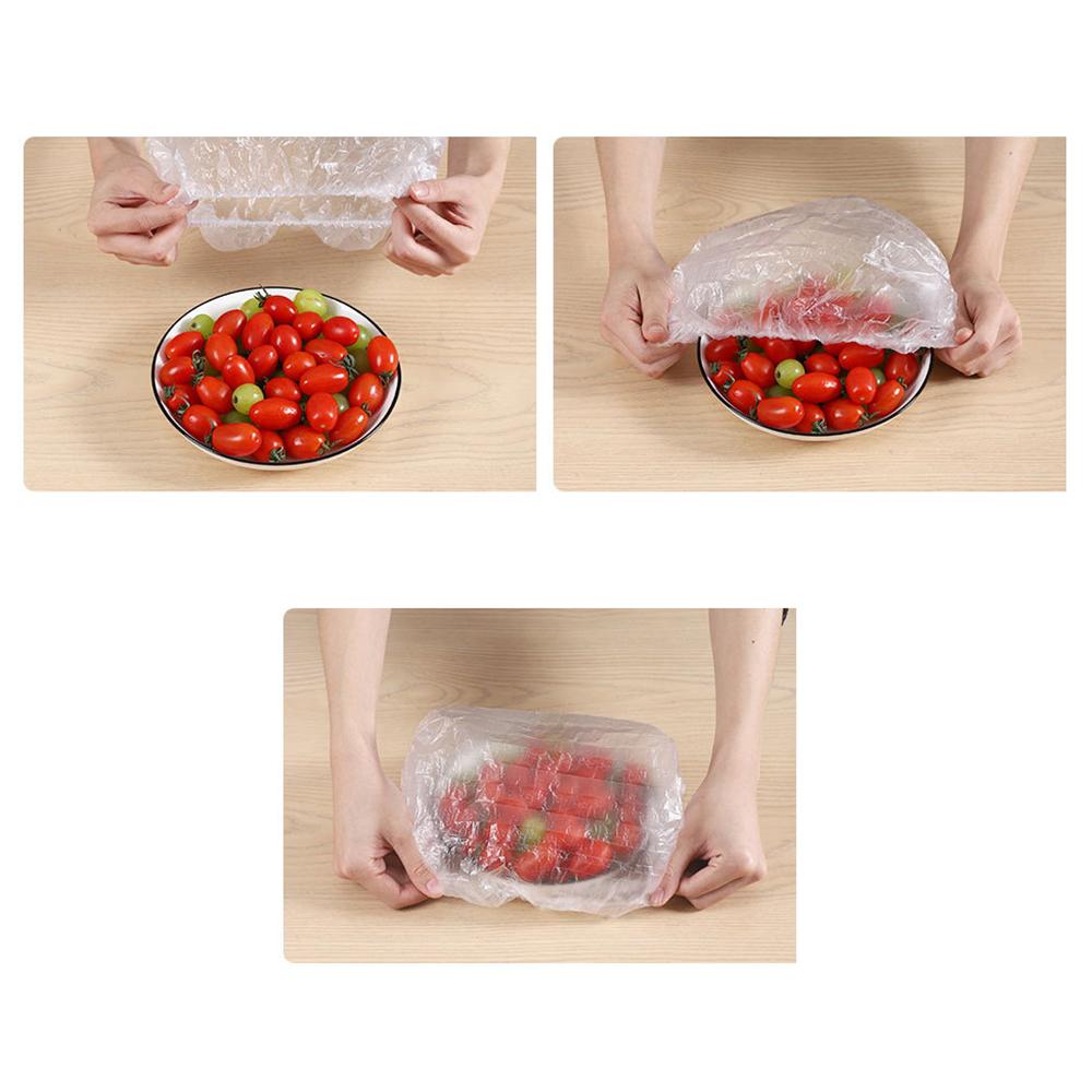 Disposable Dust-proof Wrap Food Plastic Fresh-keeping Kitchen Supplies Cling Film Fruit Preservation Cover Food Storage Covers