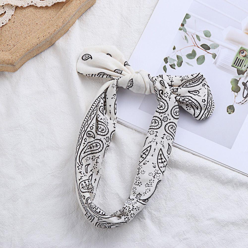 Аксессуары для волос Банданы Кроличьи ушки Повязка для волос Узел Головная повязка Ретро Повязка на голову Женские повязки с узлом