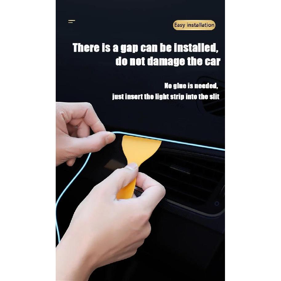 Car Interior Light LED Strip USB Car Decoration Ambient Lamp Car Interior Led Decorative Lamp Wiring Neon Strip Universal Neon Lights 4