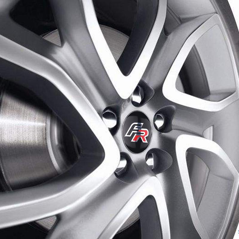 vhzh5 4pcs 56mm Car Styling Wheel Center Cap Hub Sticker Accessories For SEATCupra FR Racing Arona Ibiza 6j Leon Mk1 Mk2 Ateca Altea