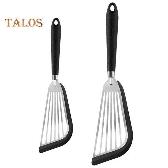 Кухонная лопатка, 2 шт., легко чистится, удобная ручка, нескользящие силиконовые лопатки для рыбы, кухонная посуда, кухонные принадлежности