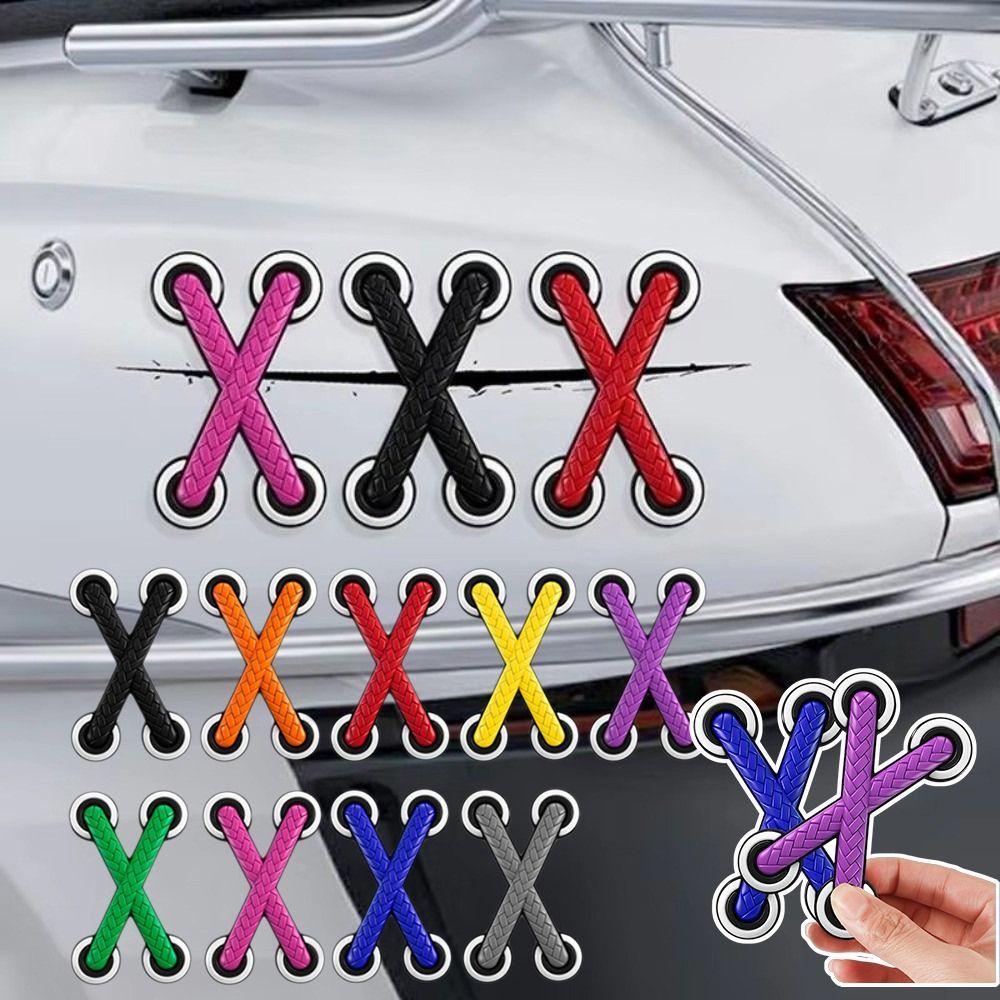 Adhesive Car Stickers Multicolor Vinyl Sticker New Shoelace Sticker Helmets