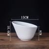 Zhishi Pure White Slanted Serving Bowl