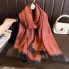 Fashion Real Silk Wool Scarf Women Neck Shawls Wraps Ladies Foulard Scarves Pashmina Female Hijab Bandana Bufanda Solid Poncho